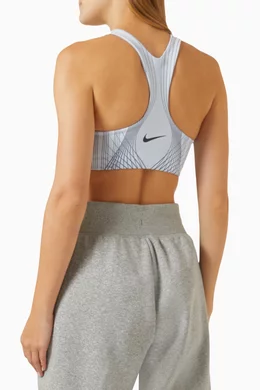 Buy Nike Blue Swoosh High-neck Sports Bra for Women in Saudi