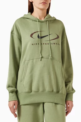 Nike olive green hoodie women's hot sale