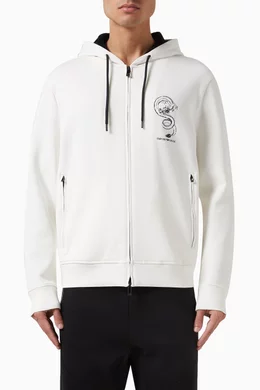 Armani zip store up hoodie