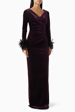 Teri jon velvet 2025 gown