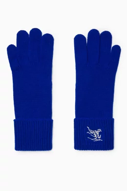 Burberry gloves blue cheap