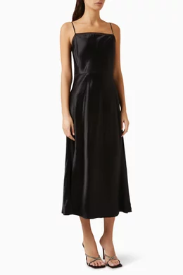 Vince slip dress discount black