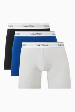 Buy Calvin Klein Multicolour Logo Boxer Briefs in Stretch Cotton, Set
