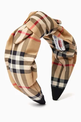 Burberry check discount headband