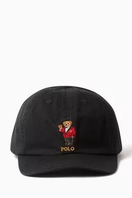 Polo bear cap black outlet