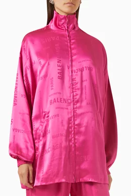 Silk track jacket best sale