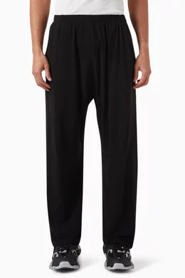 Buy Balenciaga Black Baggy Sweatpants in Stretch Jersey for Men in Saudi