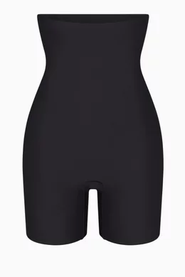 Buy SKIMS Black High-Waist Shorts in Stretch Nylon for Women in