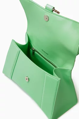 balenciaga green clutch