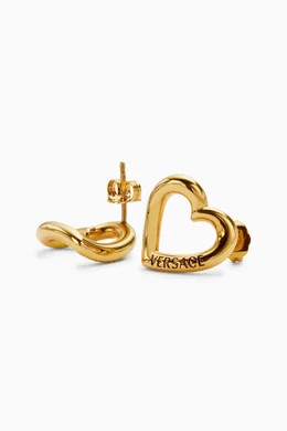 Versace shop heart earrings