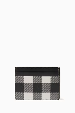 Burberry check card hot sale holder
