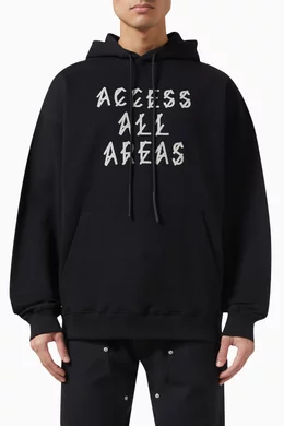 Off white store classic black hoodie