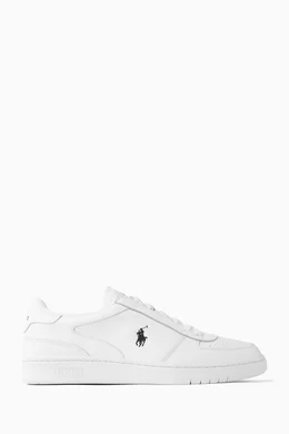 Mens white ralph lauren 2024 trainers