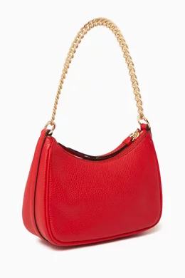 Michael kors red hobo bag top