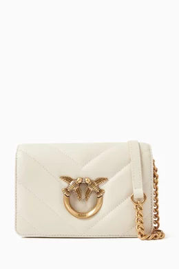 Pinko mini shop love bag bianca