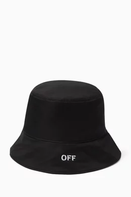 Black and white reversible bucket hat discount