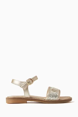 Tommy hilfiger best sale gold sandals