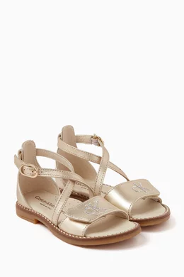 Calvin klein gold sales sandals