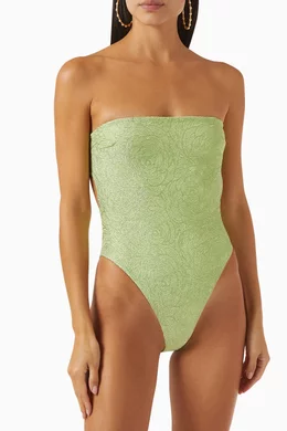 Light Green High Leg Bodysuit – Xandra Swimwear