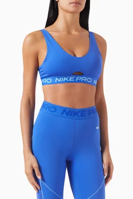 Buy Nike Blue Indy Medium-support Padded Sports Bra for Women in Saudi