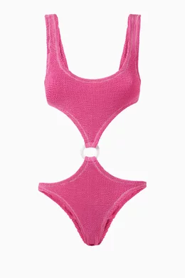 Crinkle fabric swimsuit new arrivals