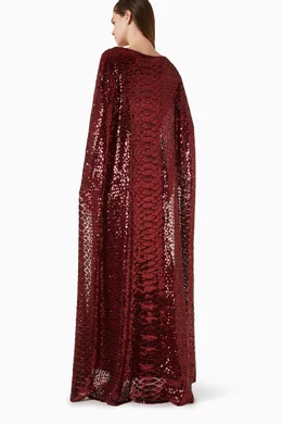 Red sequin cape clearance