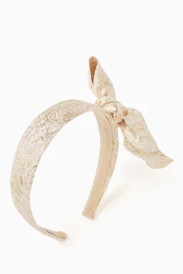 Monnalisa bow-embellished head band - White