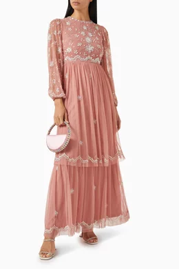 Amelia Fuchsia Lace Dress