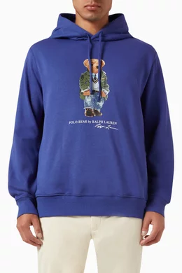 Polo bear men hoodie hot sale