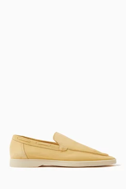 Buy Aurelien Yellow Yacht Loafers in Softey Suede for Men in Saudi