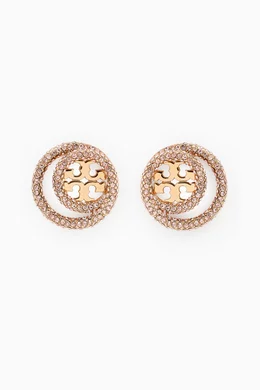 Miller pave store stud earrings