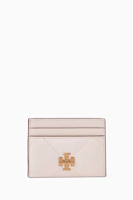 Buy Tory Burch Pink Kira Card Case in Quilted Leather for Women