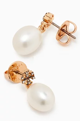 Tory burch discount pearl drop earrings