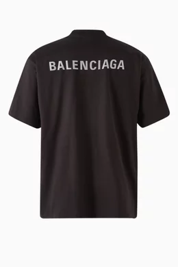 Balenciaga back hot sale logo tee