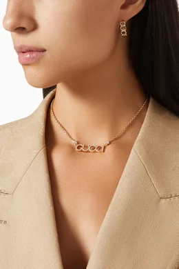 Gucci outlet initial necklace