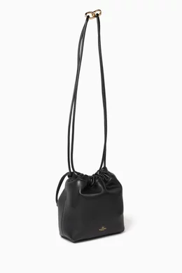 Valentino Garavani mini VLogo Pouf bucket bag - Black