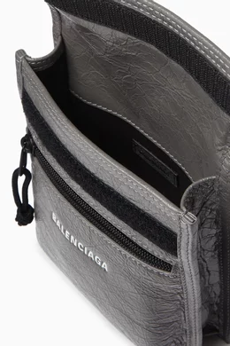 Balenciaga Explorer pouch crossbody bag - Grey
