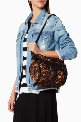 Buy Alexander Wang Multicolour Leopard-Print Mini Marti  display picture 1