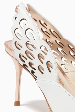 Buy Sophia Webster White Angelo Pumps in Leather For Women Online Ounass Saudi