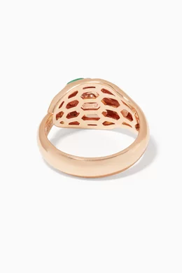 Buy BVLGARI Rose Gold Rose-Gold, Malachite And Diamond Serpenti