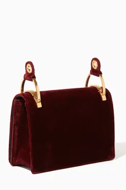 Buy Prada Red Dark Red Velvet Cross Body Bag For Women Online Ounass Saudi