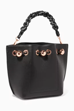 Buy Sophia Webster Black Black Romy Leather Mini Bucket Bag For Women Online Ounass Saudi