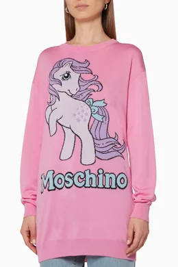 Moschino pink sweatshirt on sale