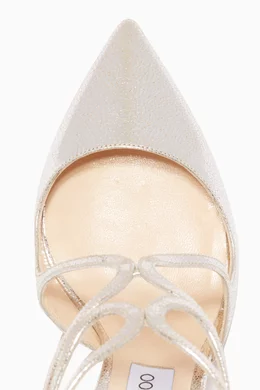 Buy Jimmy Choo Gold Champagne Glitter Lancer Pumps For Women Online Ounass Saudi