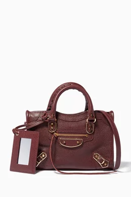 Balenciaga mini city burgundy new arrivals