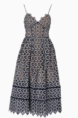 Self portrait azaelea dress navy on sale