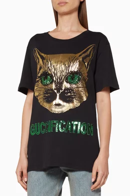 Gucci mystic cat t shirt outlet