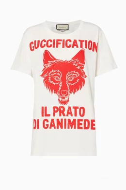 Gucci t shirt wolf best sale