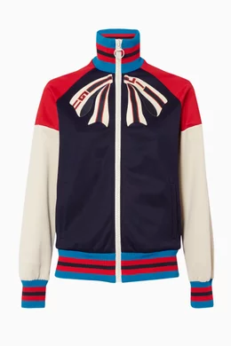 Buy Gucci Multicolour Red Guccify Yourself Printed Jacket For Women Online Ounass Saudi