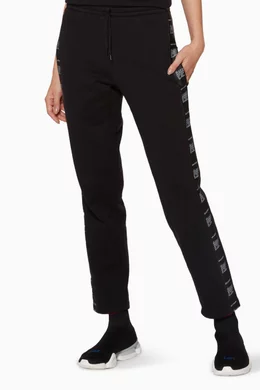 Buy Vetements Black Black Tape Trimmed Track Pants For Women Online Ounass Saudi